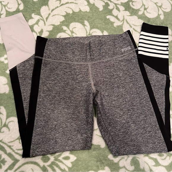 Victoria’s Secret PINK ultimate leggings gray black size small - Picture 2 of 12